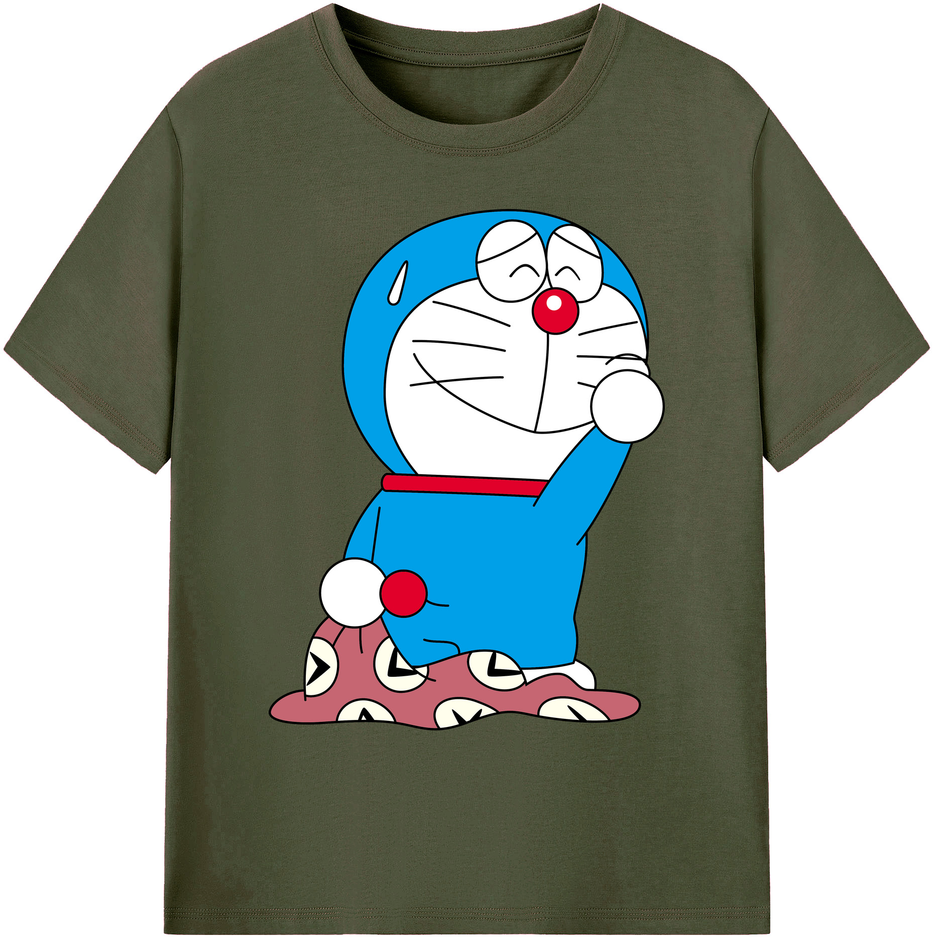 （画像用） ドラえもん Doraemon 綿100％ メンズ半袖Tシャツ｜肌触りやわらか＆通気性